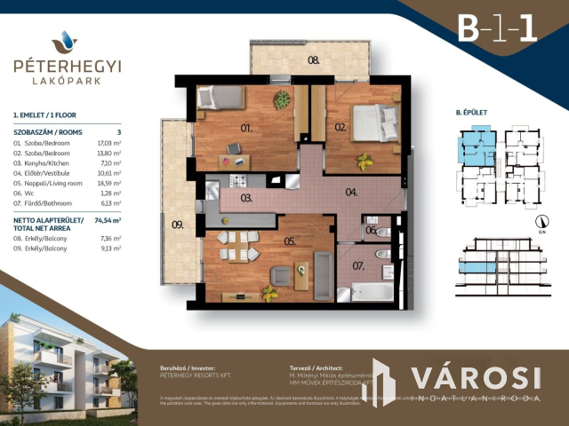 Kulcsrakész lakás Péterhegyen G-1-1